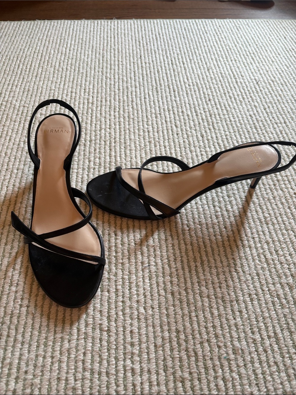 Alexandre Birman Black Strappy Heel Sandals